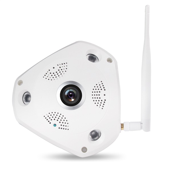 360度全景摄像头VR 无线wifi高清网络摄像机广角鱼眼室内监控器